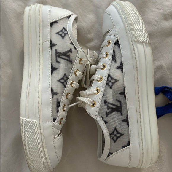 Louis Vuitton Technical Fabric Calfskin Monogram Printed Stellar Sneaker Black - Picture 2 of 6